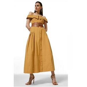 Karen Millen Organic Cotton Off The Shoulder Dress 2